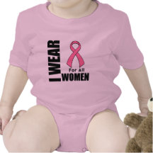 Breast Cancer I Wear Pink For All Women Baby Bodysuit