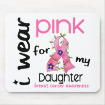 Breast Cancer I WEAR PINK FOR MY DAUGHTER 43 Mouse Mats