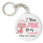 Breast Cancer I Wear Pink For My Friend 47 keychains