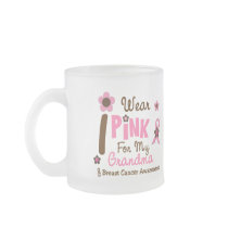 Breast Cancer I Wear Pink For My Grandma 12 Mug