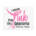 BREAST CANCER I Wear Pink For My Grandma 41 postcards