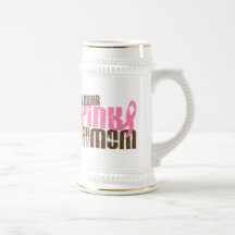 Breast Cancer I WEAR PINK FOR MY MOM 6.3 Coffee Mugs