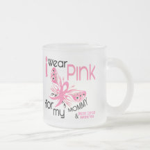 Breast Cancer I WEAR PINK FOR MY MOMMY 45 Mug