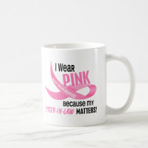 Breast Cancer I WEAR PINK FOR MY SISTER-IN-LAW 33. Coffee Mugs