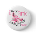 Breast Cancer I WEAR PINK FOR MY SISTER-IN-LAW 45 buttons