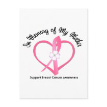 Breast Cancer In Memory of My Mother Post Card