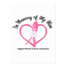 Breast Cancer In Memory of My Mum Postcards
