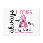 Breast Cancer Miss My Aunt 3 postcards
