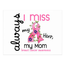 Breast Cancer Miss My Mum 3 Postcards