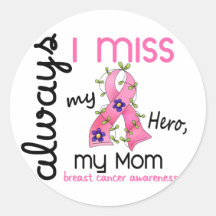 Breast Cancer Miss My Mum 3 Stickers