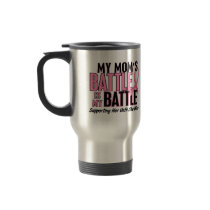Breast Cancer My BATTLE TOO 1 Mum Coffee Mug