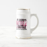 Breast Cancer My BATTLE TOO 1 Sister Mugs