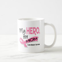 Breast Cancer MY HERO, MY MOM 42 Mugs