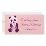 Breast Cancer Panda Bear photo cards