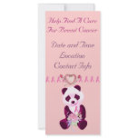Breast Cancer Panda Bear rack cards