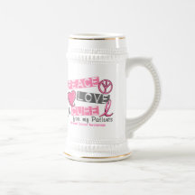 Breast Cancer PEACE, LOVE, A CURE 1 (Patients) Coffee Mug
