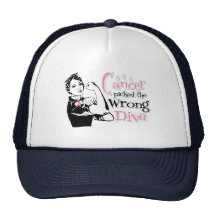 Breast Cancer Picked The Wrong Diva Trucker Hat