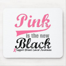 Breast Cancer Pink is The New Black Mouse Mat