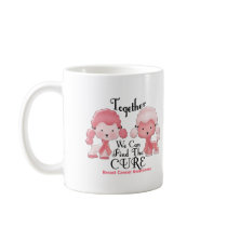 Breast Cancer Pink Poodles Together 2 Coffee Mug