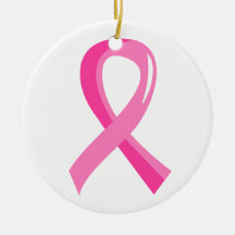 Breast Cancer Pink Ribbon 3 Ornament