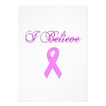 Breast Cancer Pink Ribbon Invites