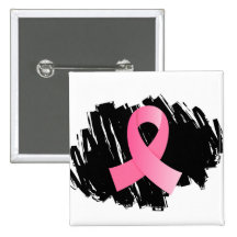 Breast Cancer Pink Ribbon With Scribble