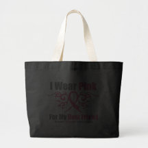 Breast Cancer Pink Tribal Ribbon Best Friend Bag