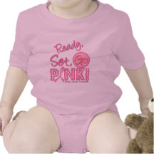 Breast Cancer Ready, Set, Go Pink! Baby Creeper