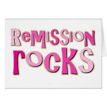 Breast Cancer Remission Rocks Card