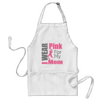 Breast Cancer Ribbon I Wear Pink Mum Aprons