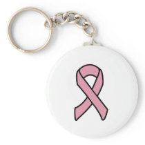 Breast Cancer Ribbon Key Chain
