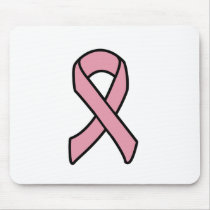 Breast Cancer Ribbon Mouse Pads