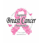 Breast Cancer Ribbon of Butterflies t-shirts