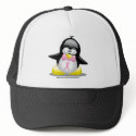 Breast Cancer Ribbon Penguin hats