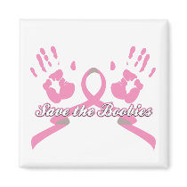 Breast Cancer Ribbon Save The Boobies