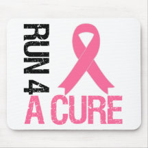 Breast Cancer Run 4 A Cure Mouse Pad