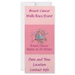 Breast Cancer Sisters rack cards
