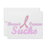 Breast cancer sucks invitations