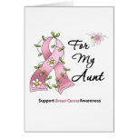 Breast Cancer Support Aunt Card