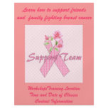 Breast Cancer Support Team flyers