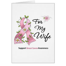 Breast Cancer Support Wife Card