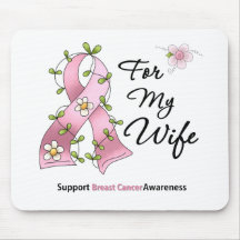 Breast Cancer Support Wife Mouse Mat