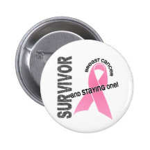 BREAST CANCER Survivor 1 Buttons