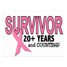 BREAST CANCER SURVIVOR 20+ Years & Counting Post Cards