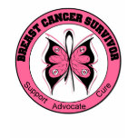 Breast Cancer Survivor Butterfly t-shirts