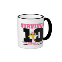 Breast Cancer Survivor Chick 10 Years Mug
