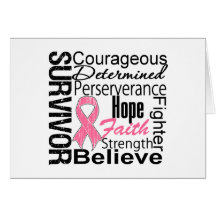 Breast Cancer Survivor Collage Card