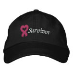 Breast Cancer Survivor Embroidered Baseball Cap