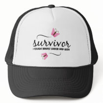 Breast cancer survivor mesh hats