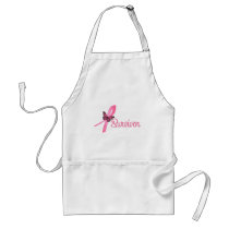 Breast Cancer Survivor Ribbon Apron